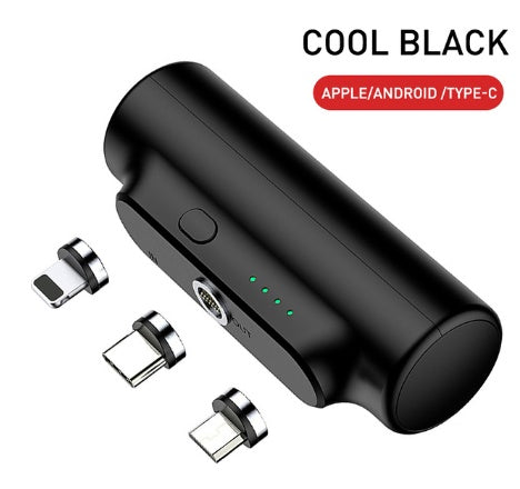 3000 mAh Magnetic Power Bank Suitable for Mobile Power Mini Portable 18650 Charging