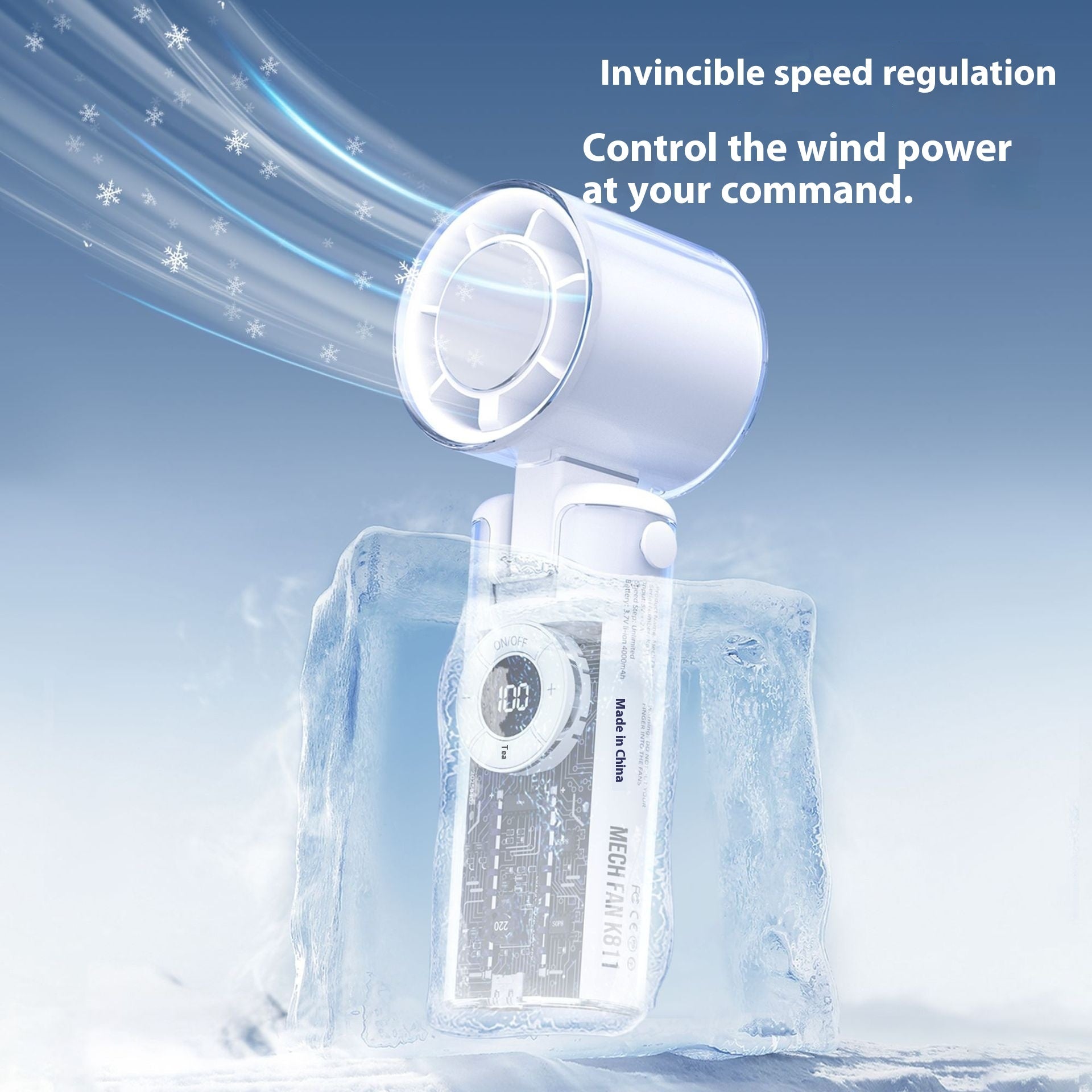 Personality Ice Compress Small Handheld Fan