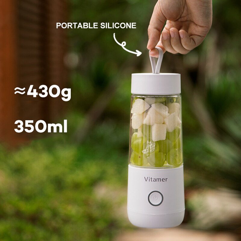 350 ml Draagbare Blender Juicer Elektrische USB Oplaadbare Mixer Smoothie Slushy Beker Sapblenderfles USB Opladen Keukengadgets