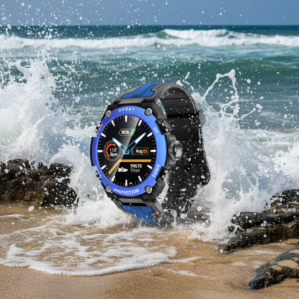 Montre Sport DK10 — Musique, Boussole & Plongée