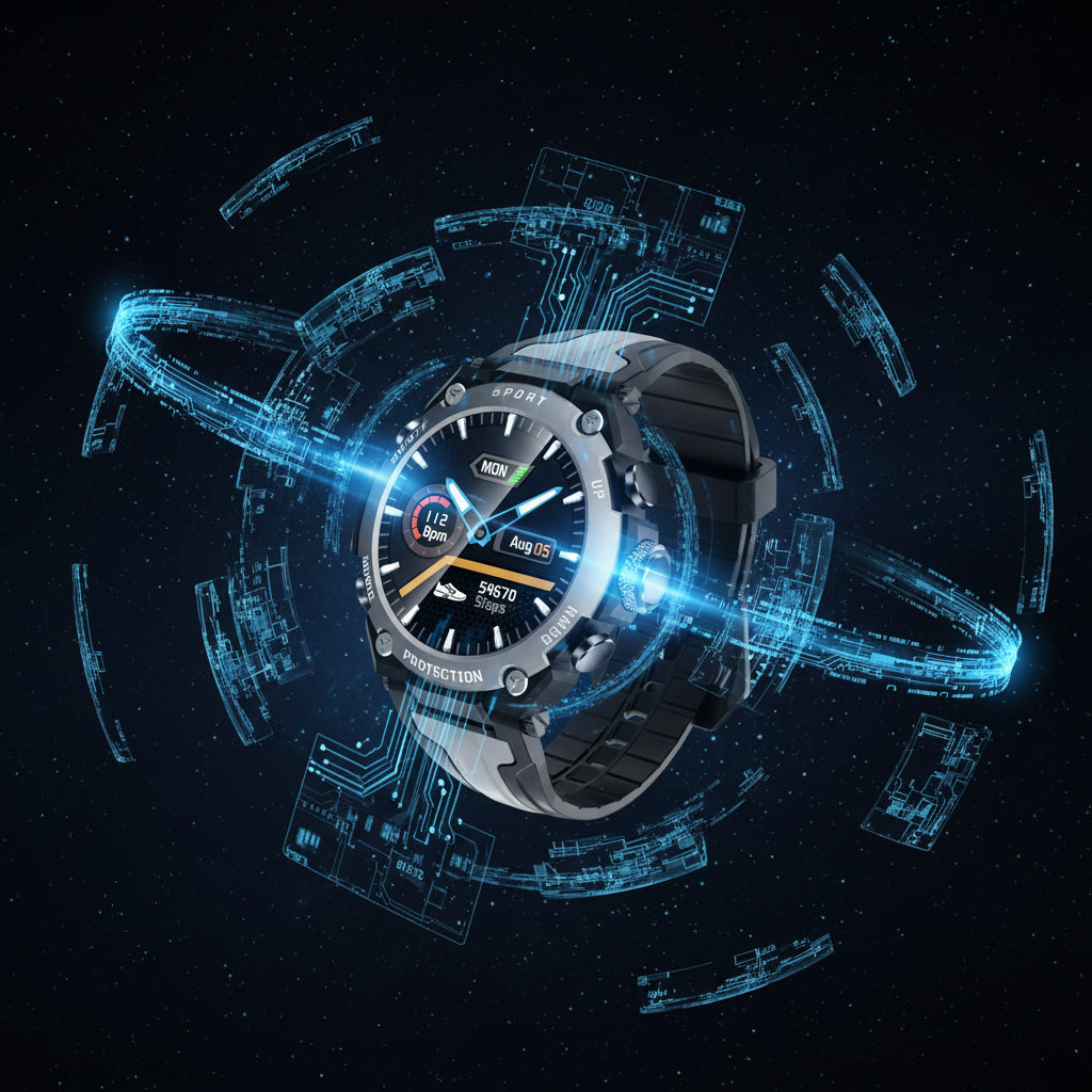 Montre Sport DK10 — Musique, Boussole & Plongée