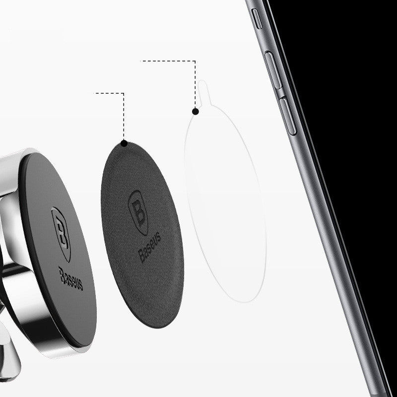 Magnetic Phone Holder Metal Plate for Car — 2-Pack Baseus