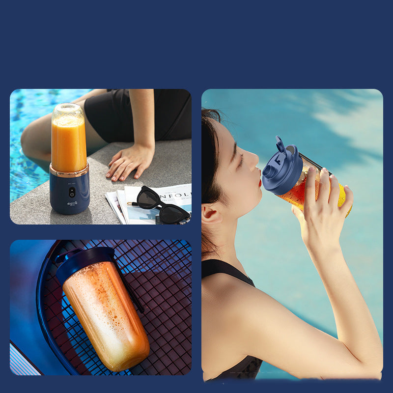 6-blads draagbare blender minijuicer cup extractor smoothie USB-oplaadbare fruitpers blender keukenmixer ijsbreker draagbare juicermachine