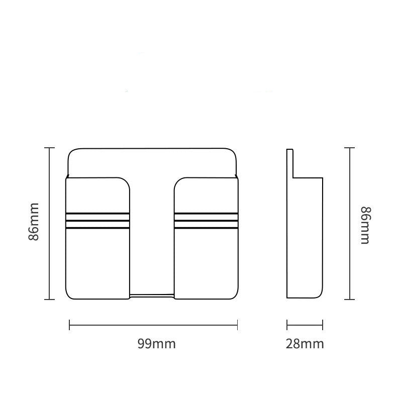 Wall Mount Phone Charger No Drilling — Adhesive Wall Socket Storage Box