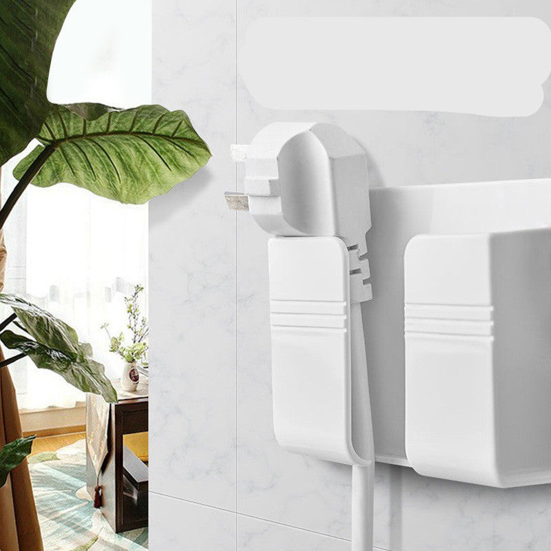 Wall Mount Phone Charger No Drilling — Adhesive Wall Socket Storage Box