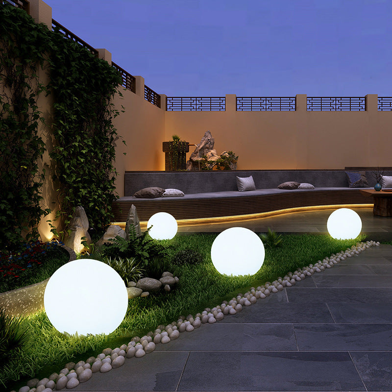 LED Luminous Ball Lights Outdoor Waterproof Colorful Lights Lawn Luminous Ball Garden Floor Lights Swimming Pool Floating Ball Lights