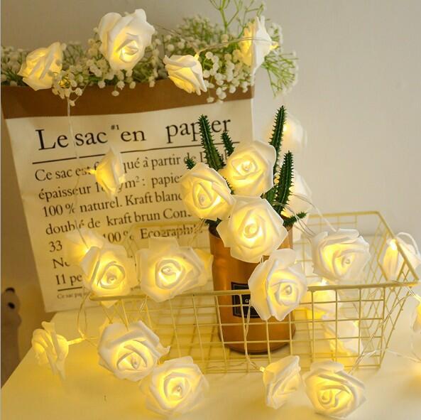 Fairy String Lights with Roses