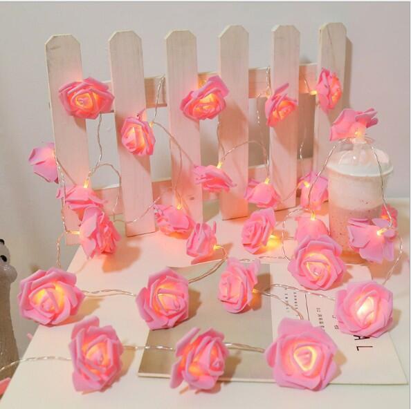Fairy String Lights with Roses