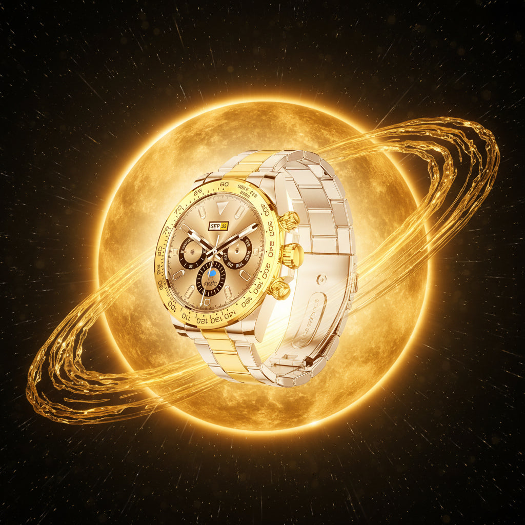 Montre Chronographe Smart — Bluetooth, IP68, 30J Veille