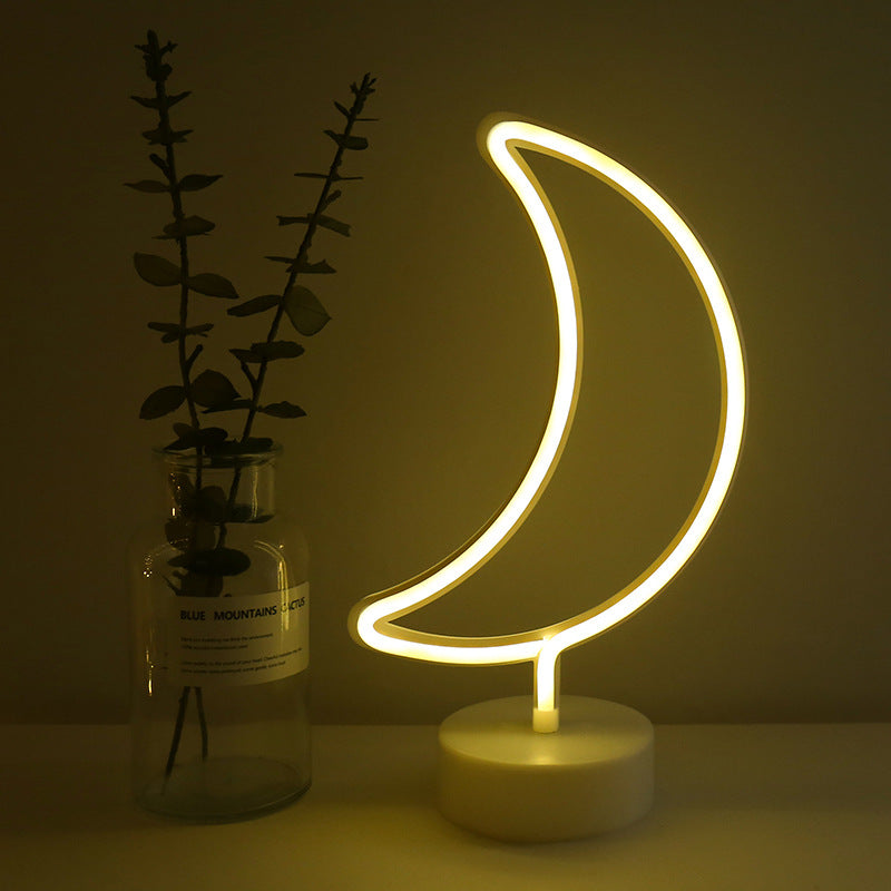 Neonlampen met ronde voet