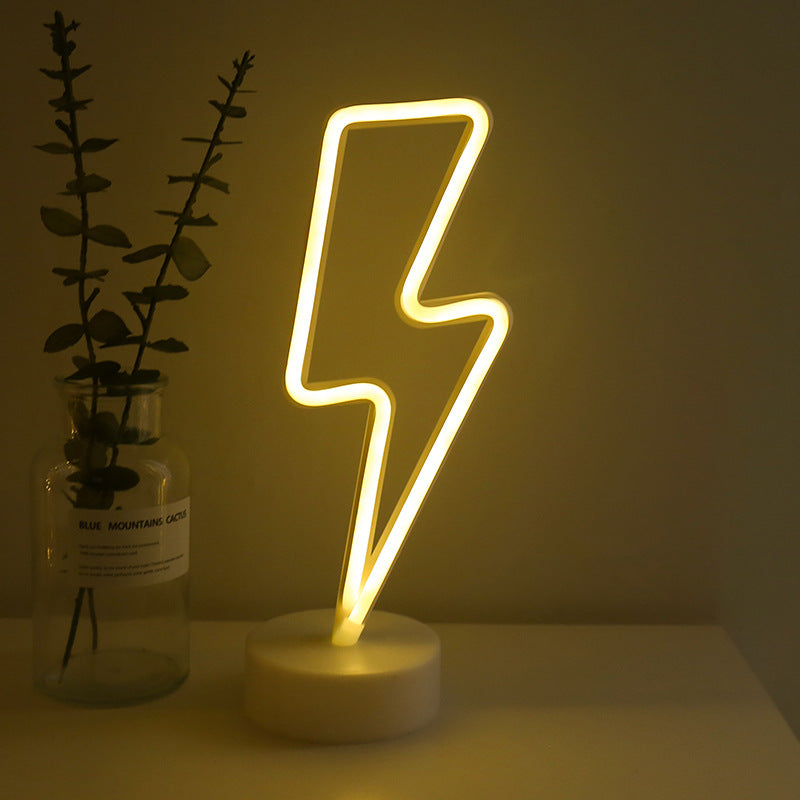 Neonlampen met ronde voet