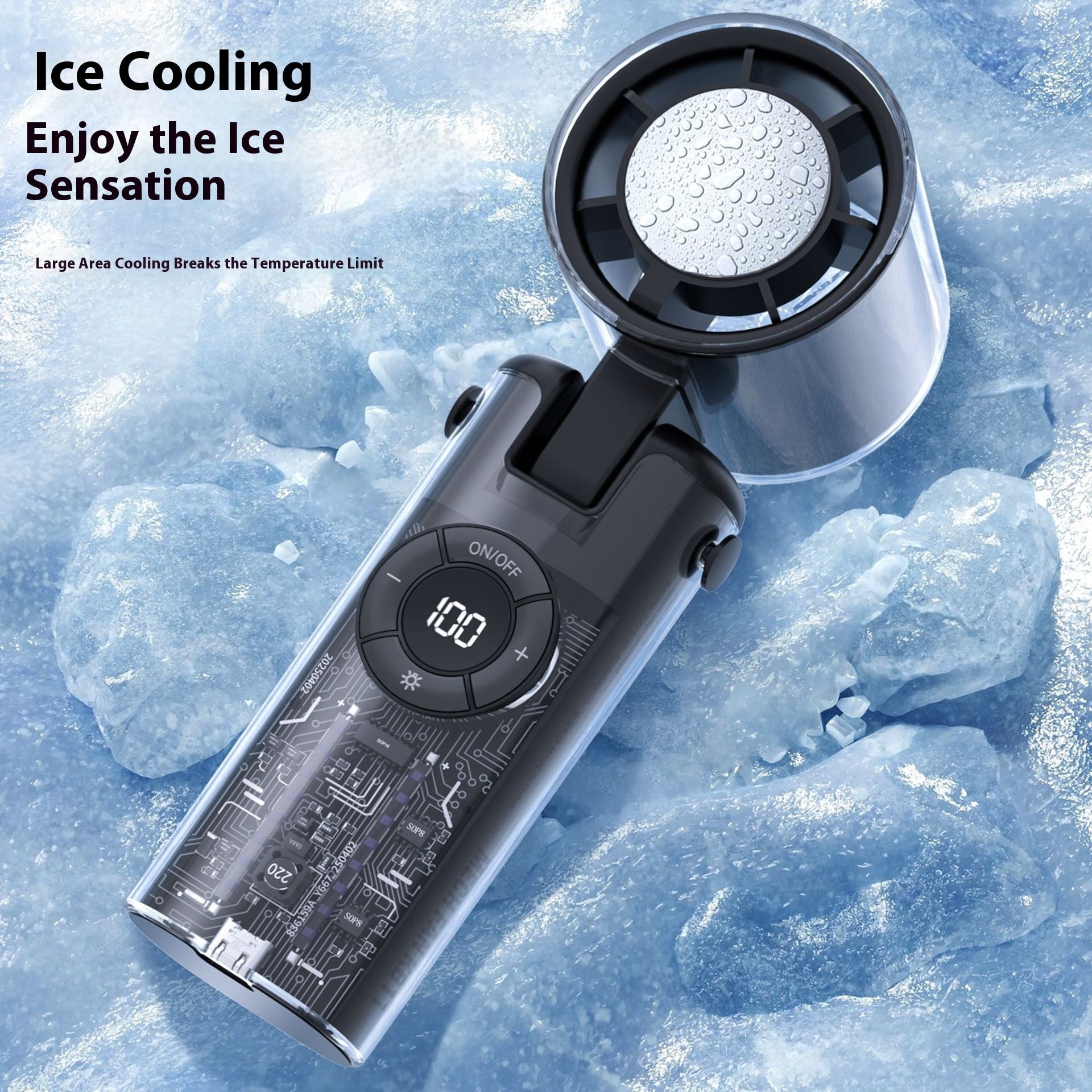 Personality Ice Compress Small Handheld Fan