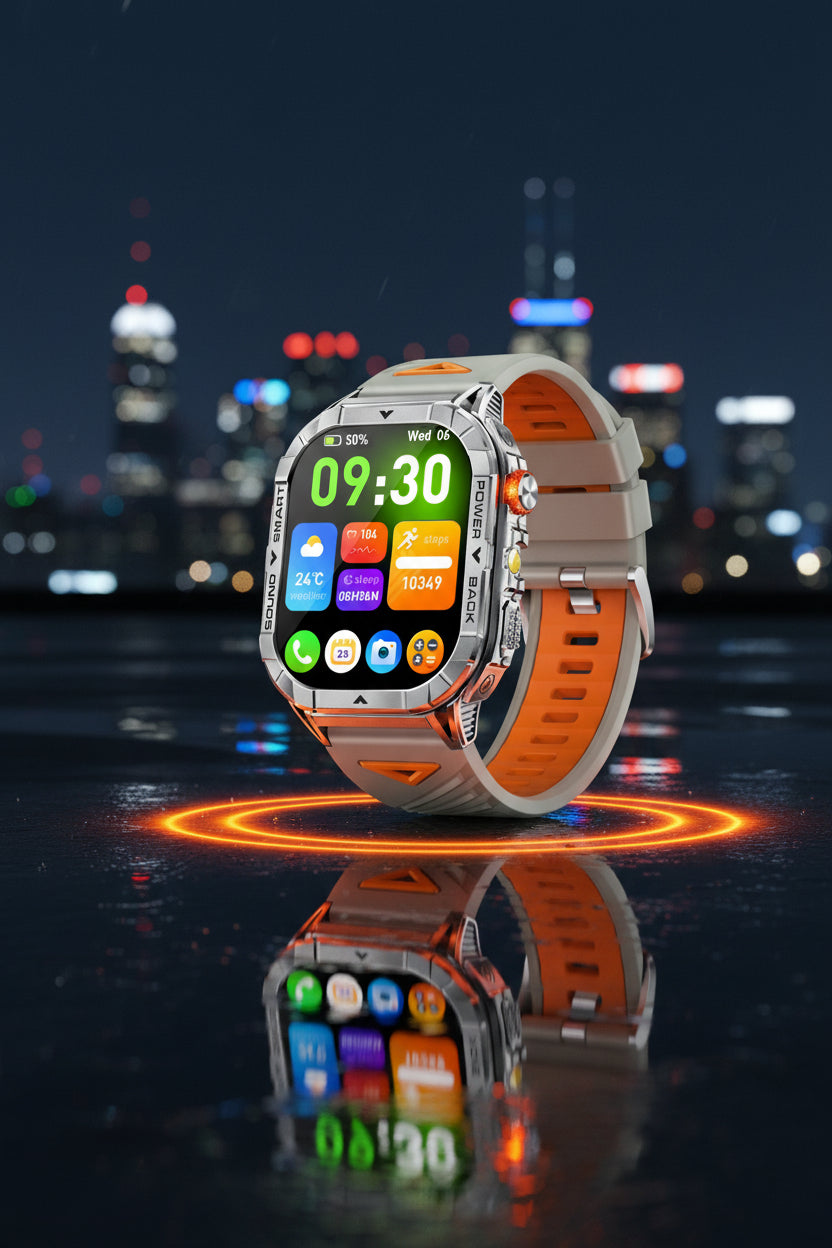 Montre K70A AMOLED — Santé, Appels Bluetooth 14 Jours