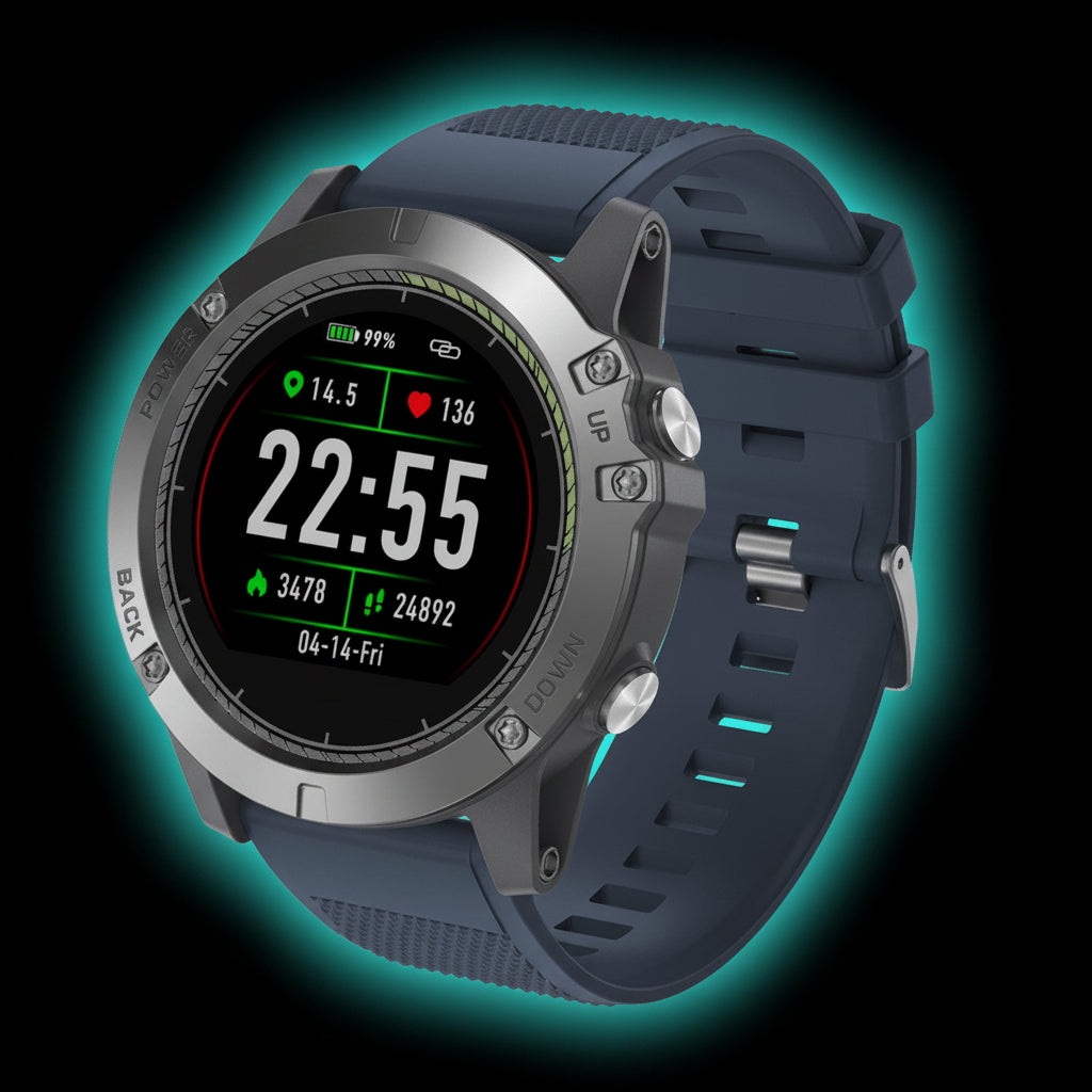 Montre Tactique V3 HR — GPS, Fréquence Cardiaque IP67