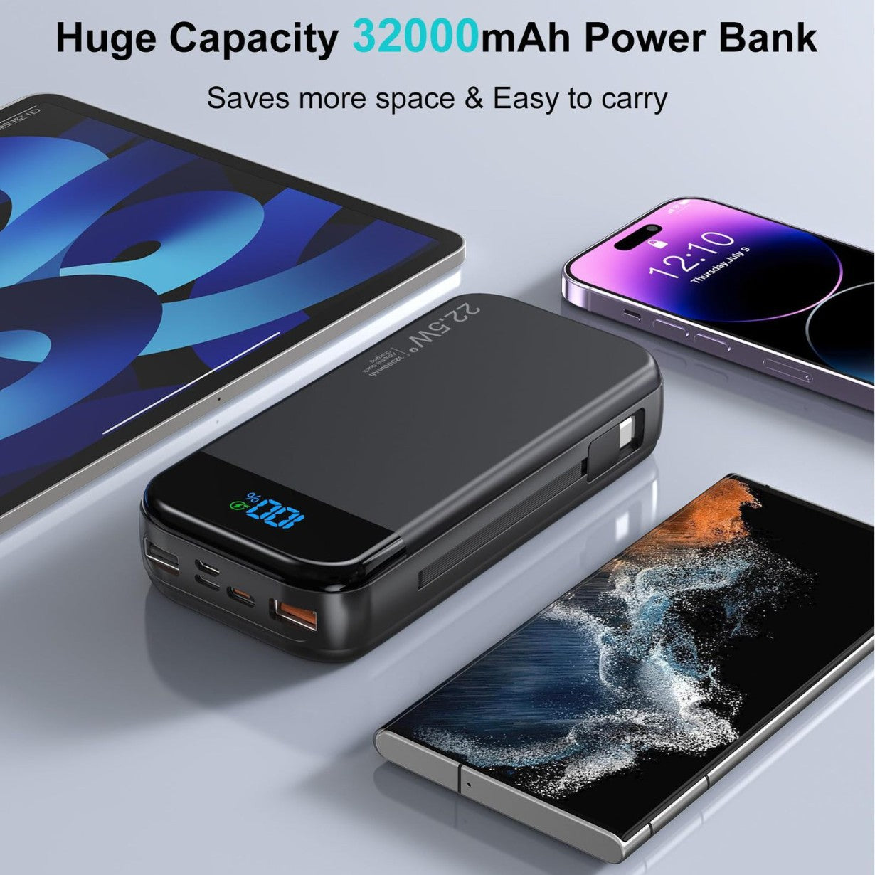 PSE Powerbank Snelladen 32000mAh Hoge Capaciteit