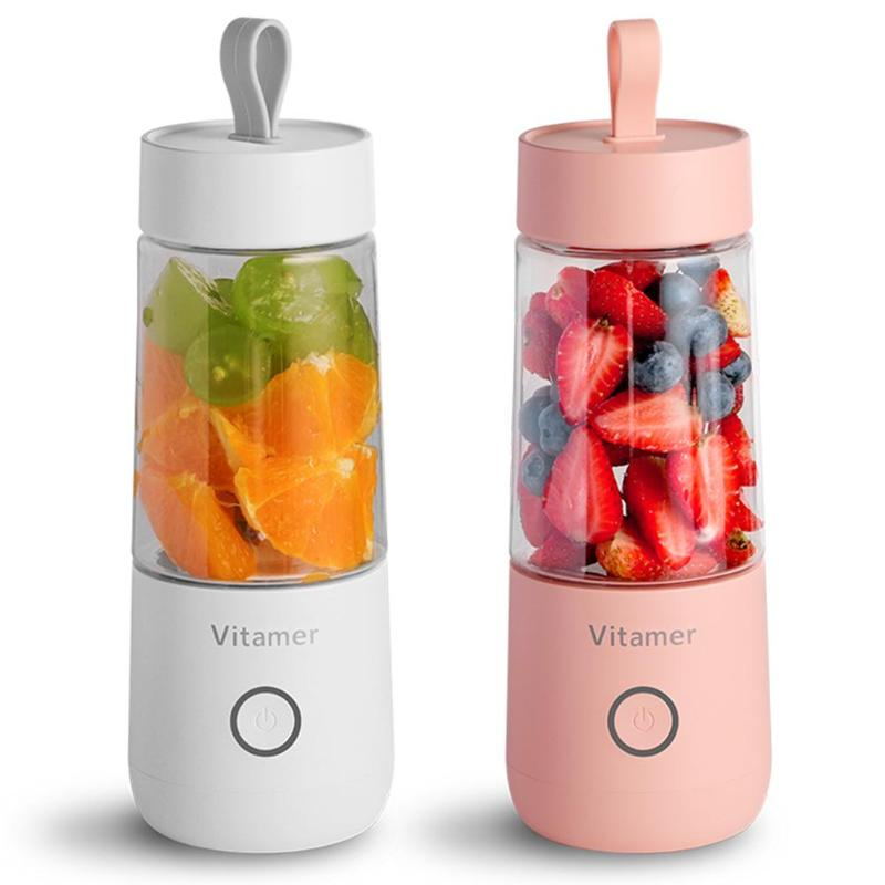 350 ml Draagbare Blender Juicer Elektrische USB Oplaadbare Mixer Smoothie Slushy Beker Sapblenderfles USB Opladen Keukengadgets