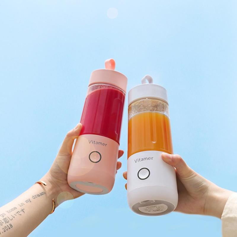 350 ml Draagbare Blender Juicer Elektrische USB Oplaadbare Mixer Smoothie Slushy Beker Sapblenderfles USB Opladen Keukengadgets