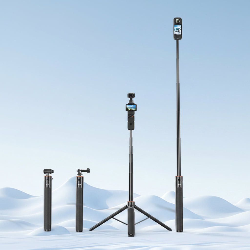 VRIG TP-21 — Perche Trépied 140cm, Alu Aviation, GoPro DJI