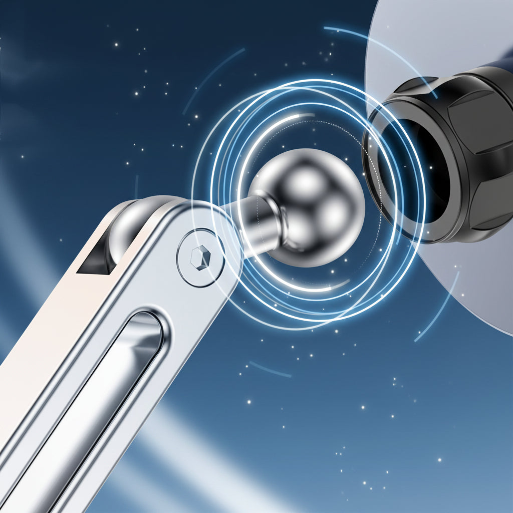 Magnetische Autotelefoonhouder Scharnierend — Aluminiumlegering Opvouwbare Arm