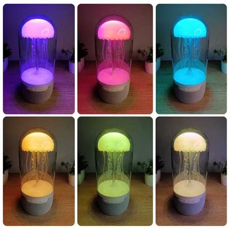3-in-1 Creative Colorful Jellyfish Lamp Bluetooth-compatible Speaker Jellyfish Speaker with Lights for Home Office