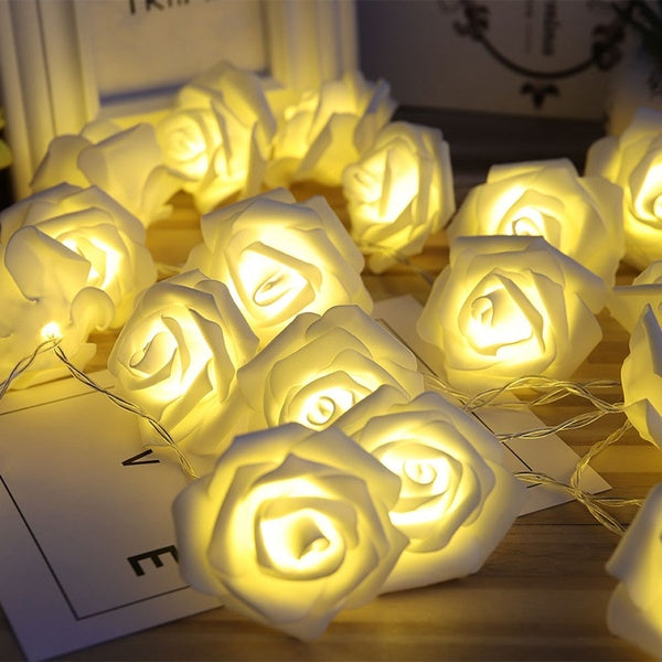 Fairy String Lights with Roses