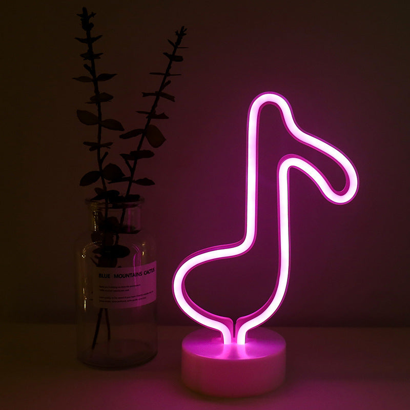 Neonlampen met ronde voet