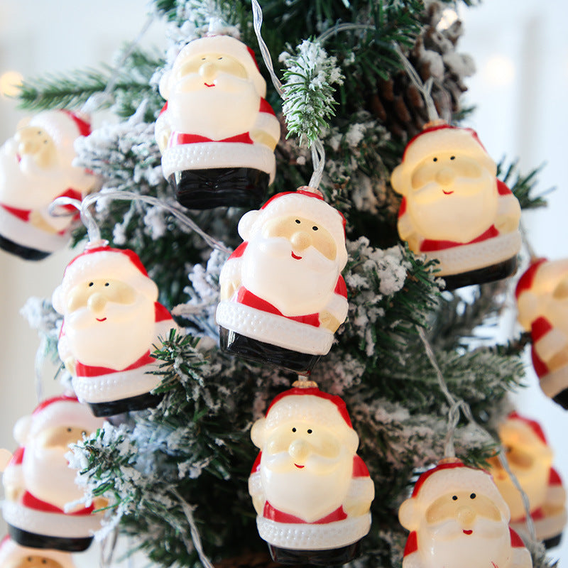 Sneeuwpop Kerstboom LED Lichtslinger Sneeuwvlokken Fairy Lights Hangende Ornamenten