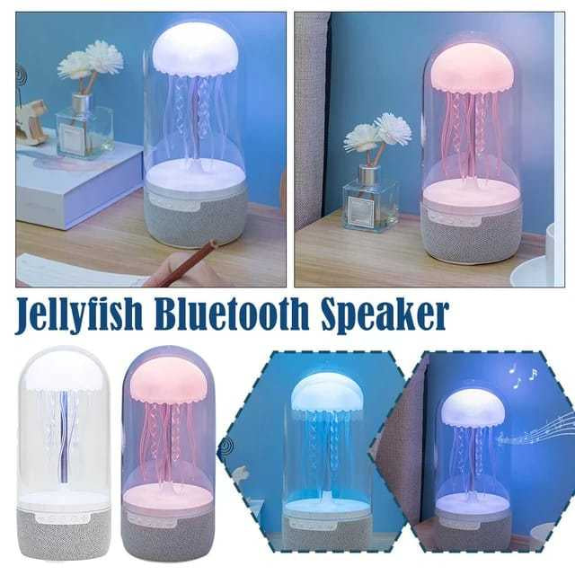 3-in-1 Creative Colorful Jellyfish Lamp Bluetooth-compatible Speaker Jellyfish Speaker with Lights for Home Office