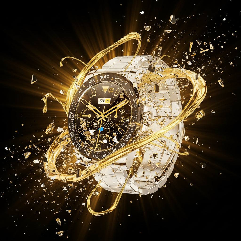 Montre Chronographe Smart — Bluetooth, IP68, 30J Veille