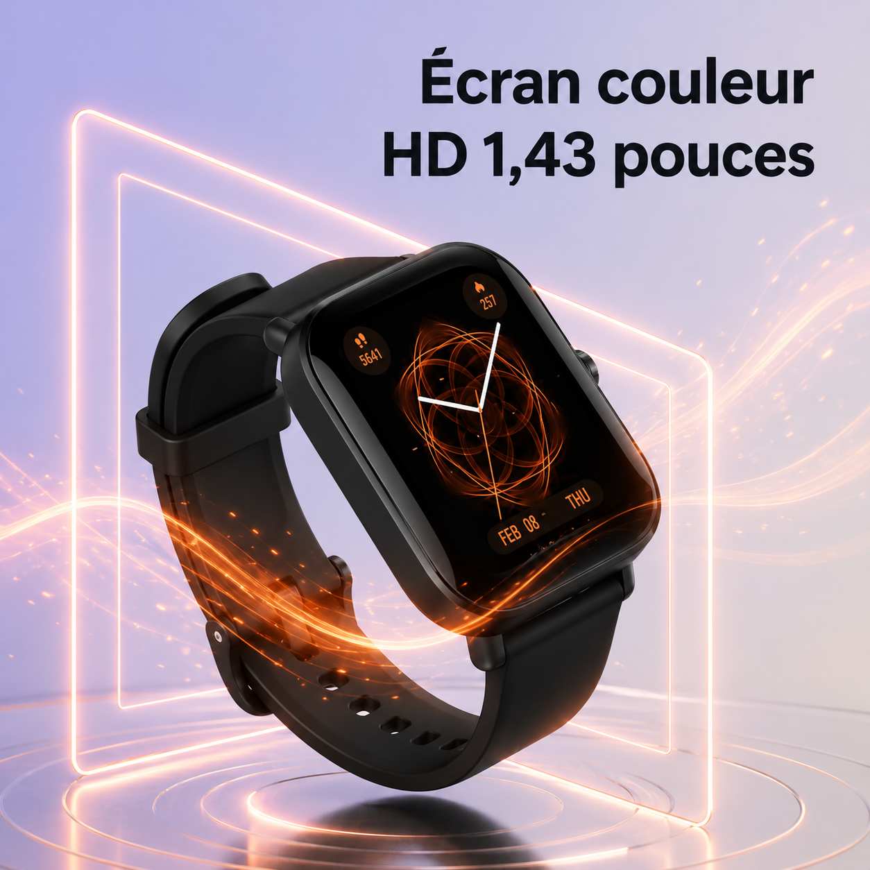 Amazfit Bip U — 60+ Sports, Étanche 50m, SpO2, 31g Ultra-Léger