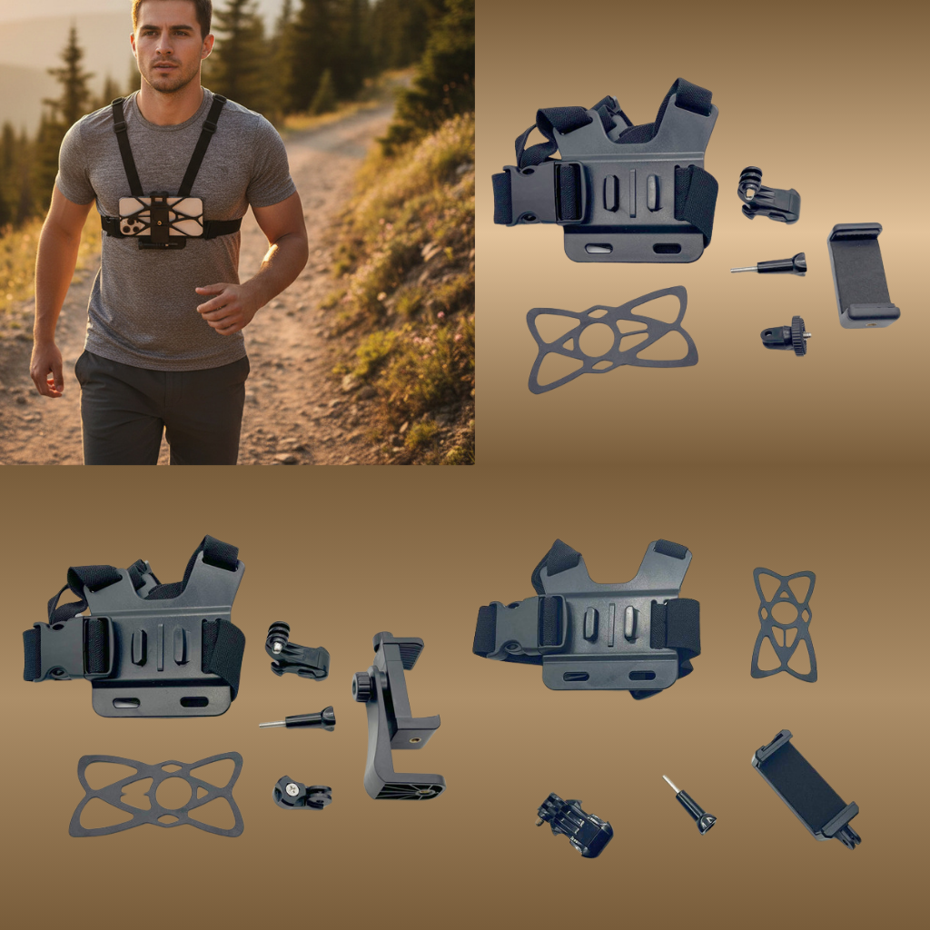 Chest Harness Phone Sport Camera — Universal Chest Mount Smartphone GoPro