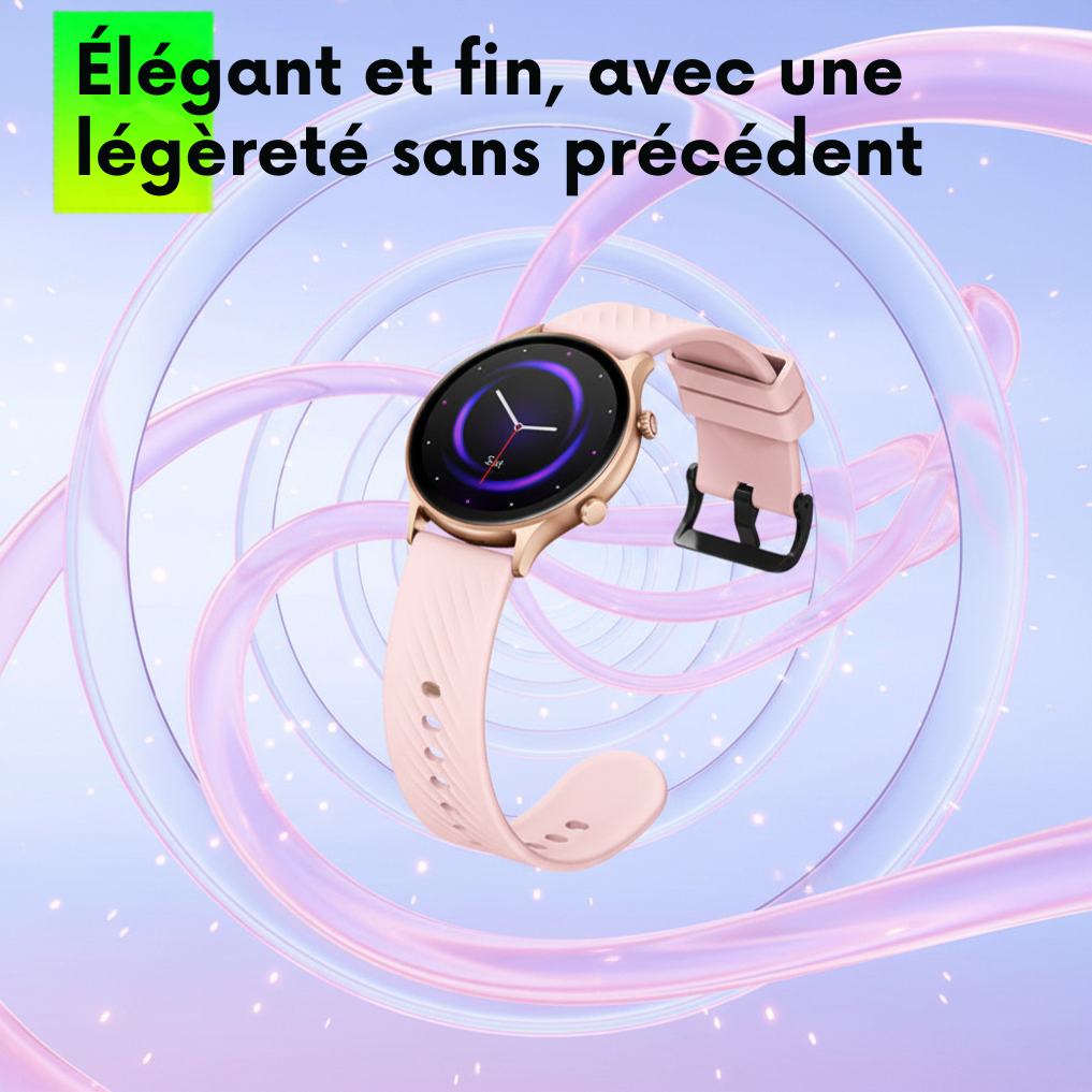 Round Fitness Watch — 100+ Sports, BT Calls, 20-Day Battery Life