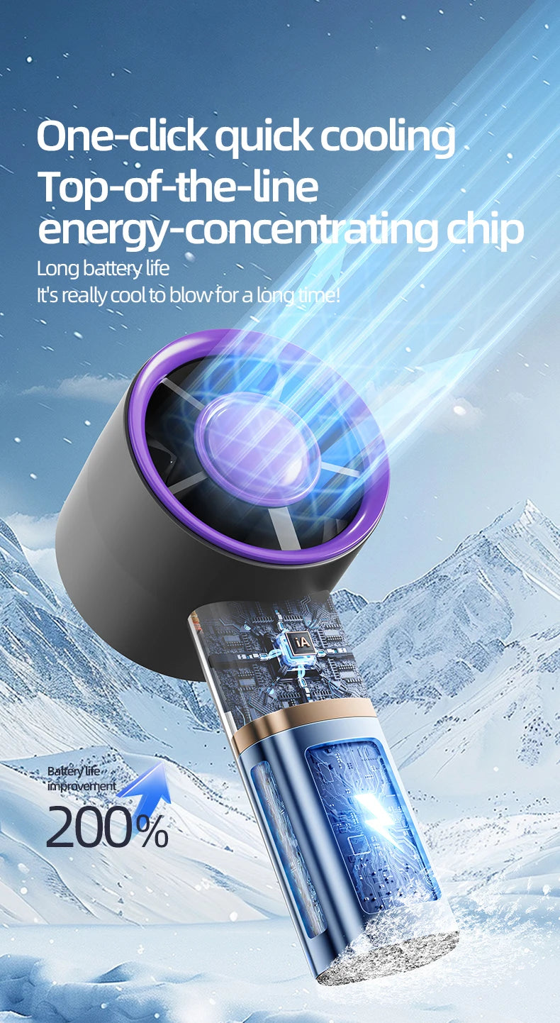 Fast Charging Portable Handheld Mini Fan