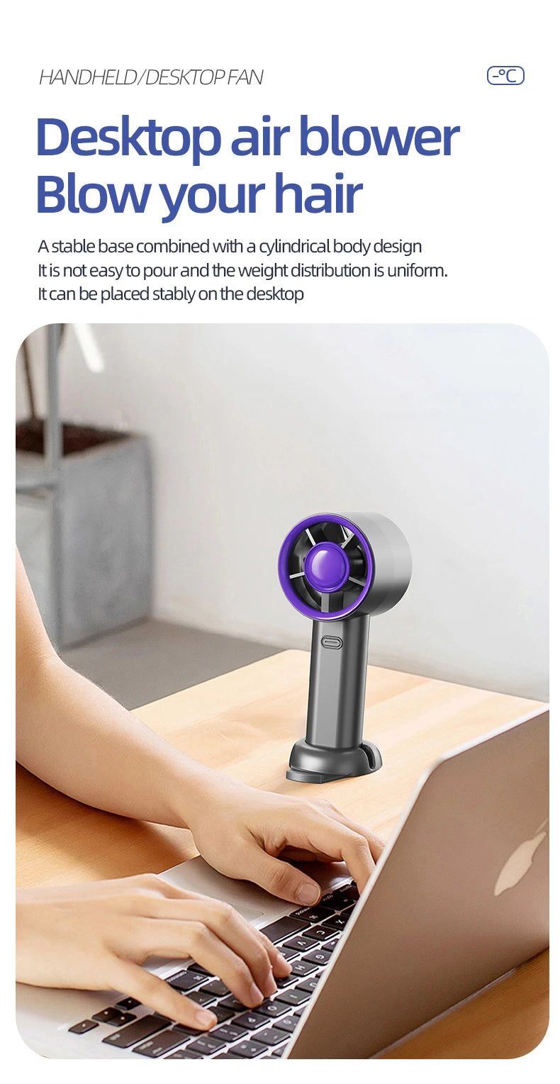 Fast Charging Portable Handheld Mini Fan