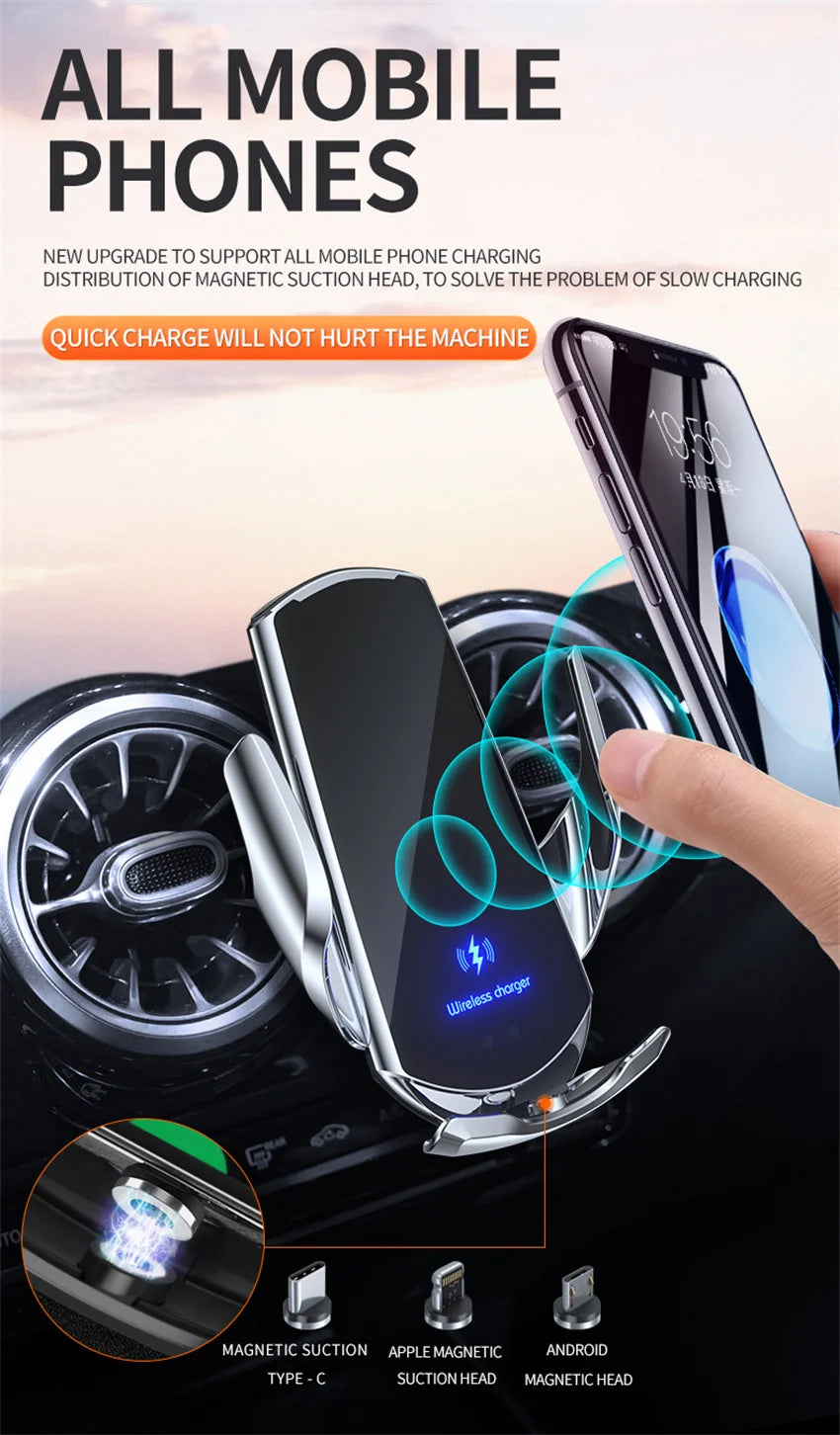 30W Car Wireless Magnetic Charger