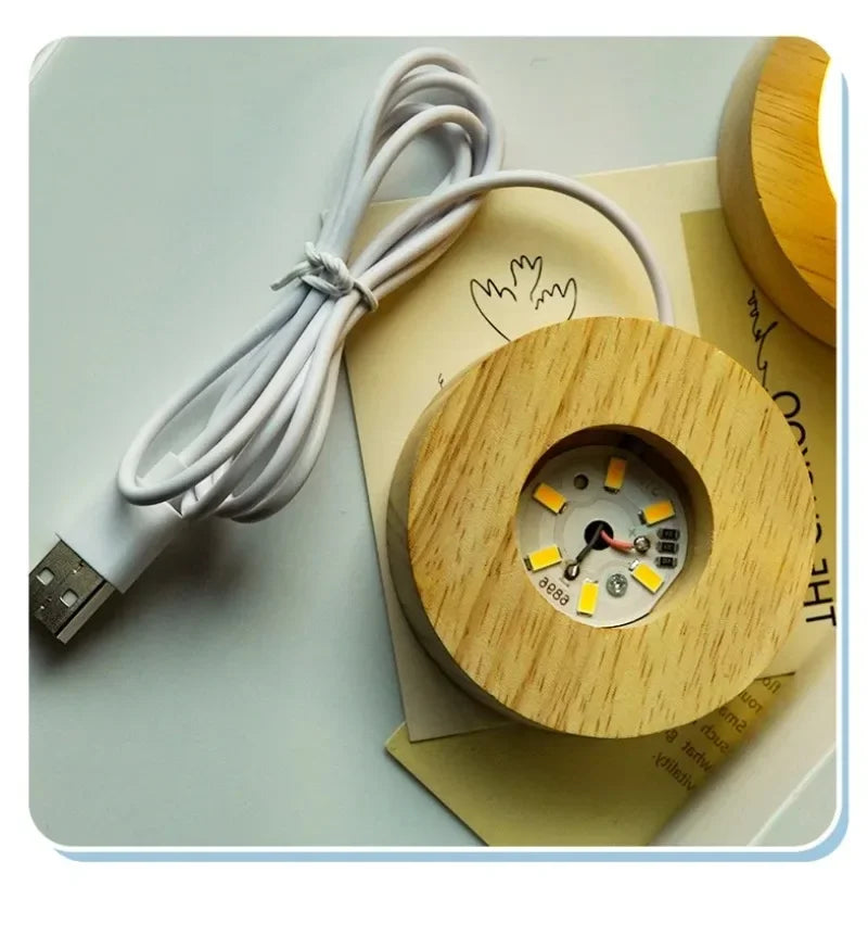 3D Crystal Spheres Glass Ornament