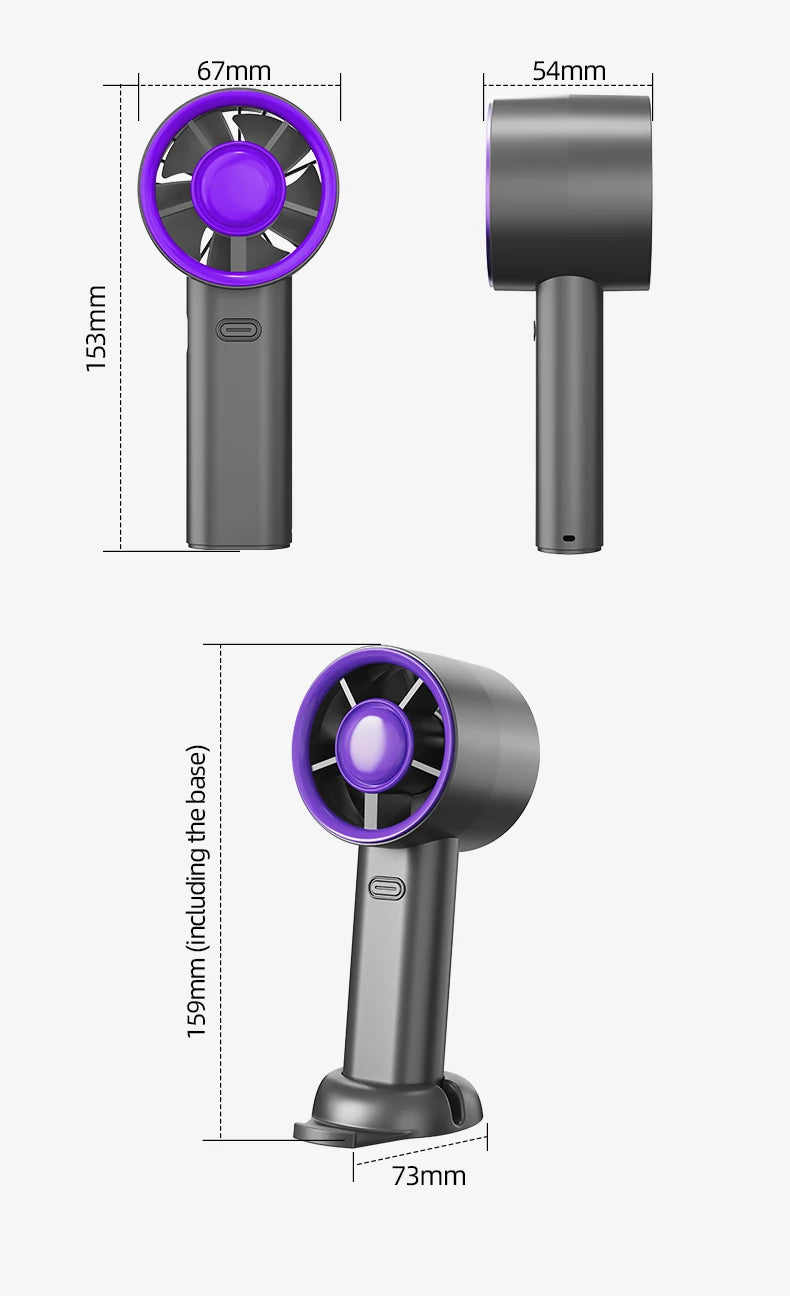 Fast Charging Portable Handheld Mini Fan