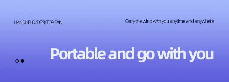 Fast Charging Portable Handheld Mini Fan