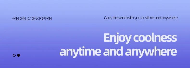 Fast Charging Portable Handheld Mini Fan