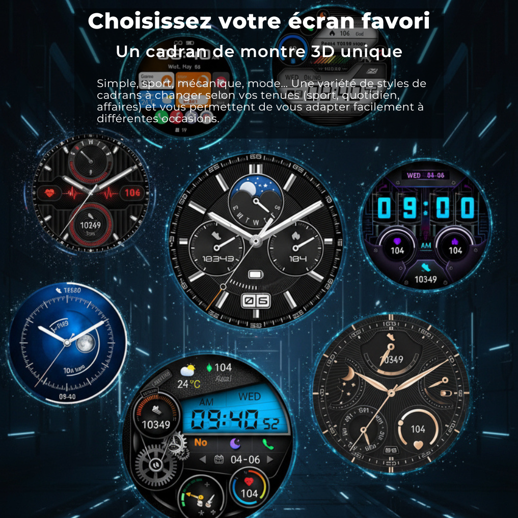 Montre GT3 Pro — Appels Bluetooth, IP68, 18 Sports, IA Vocale