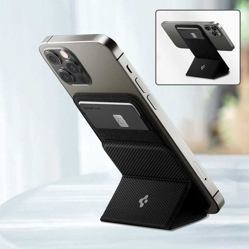 Porte-Cartes Magnétique MagSafe iPhone — Support Stand Pliable 3-en-1