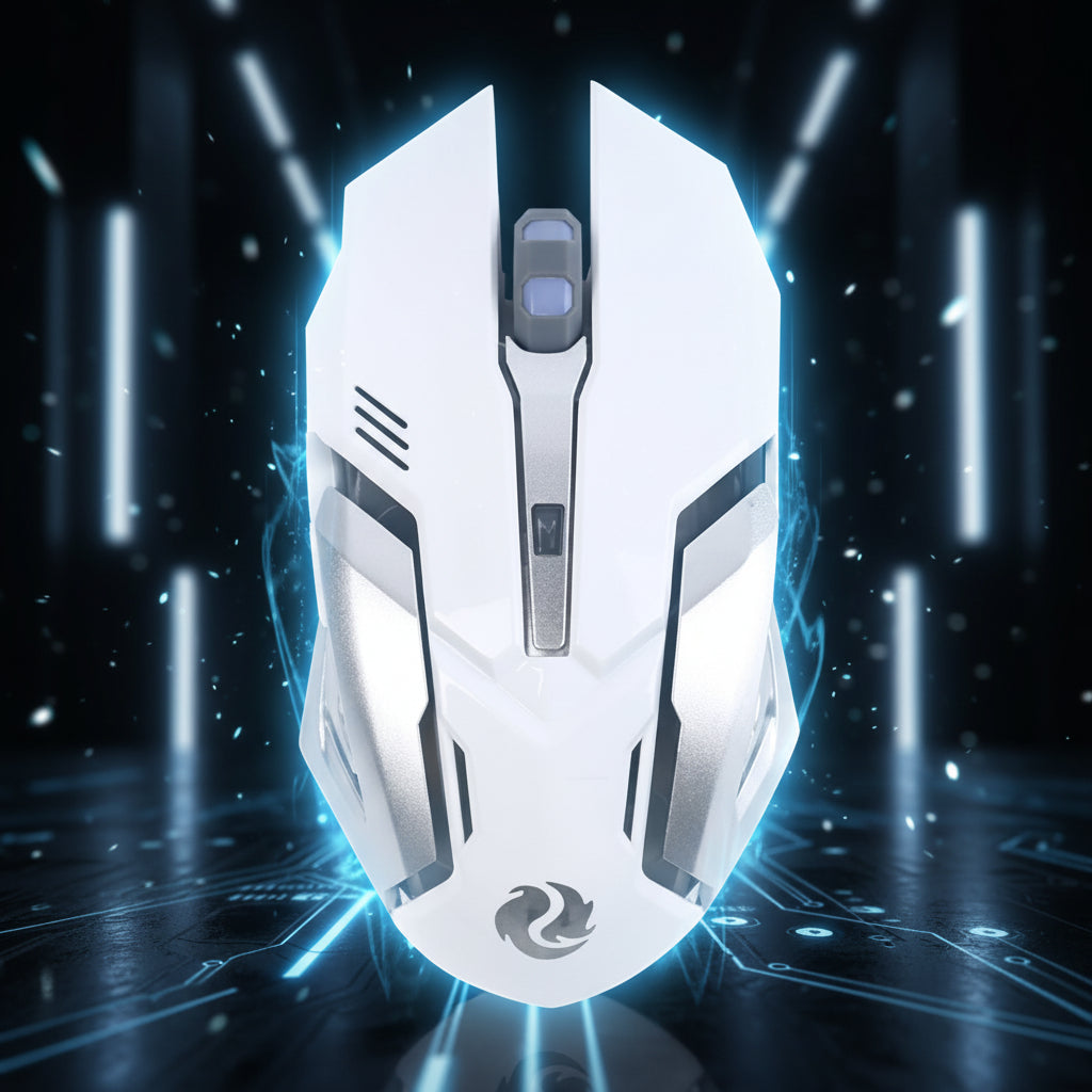 Souris Gamer Sans Fil Silencieuse Rechargeable — LED RGB 1600 DPI 6 Boutons 2.4GHz
