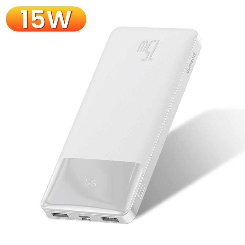 Powerbank met digitaal display 10000mAh 15W met meerdere poorten