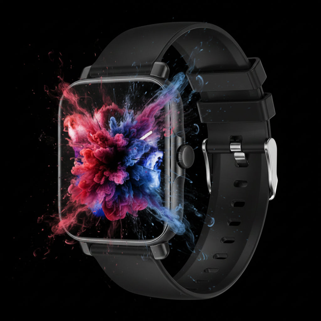 Montre Connectée Or Acier — Bluetooth & Charge Magnétique