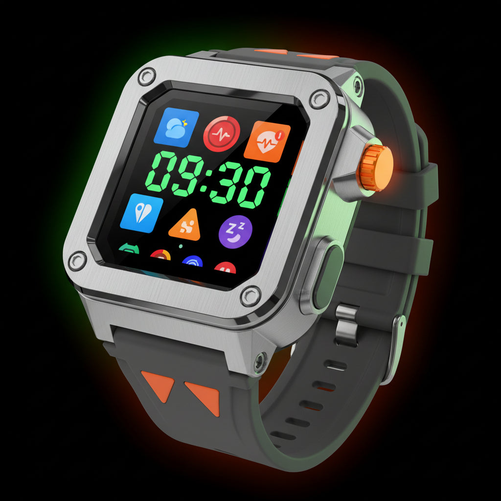 Montre K70A AMOLED — Santé, Appels Bluetooth 14 Jours