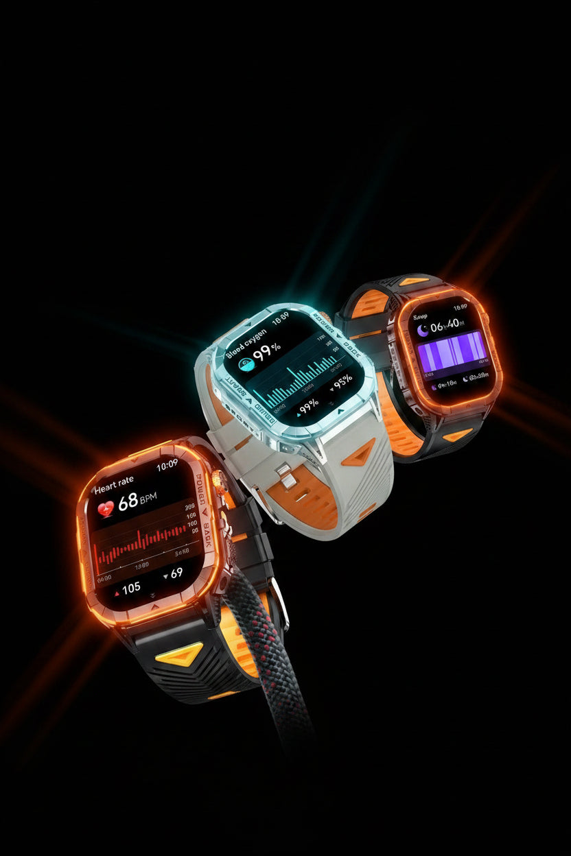 Montre K70A AMOLED — Santé, Appels Bluetooth 14 Jours