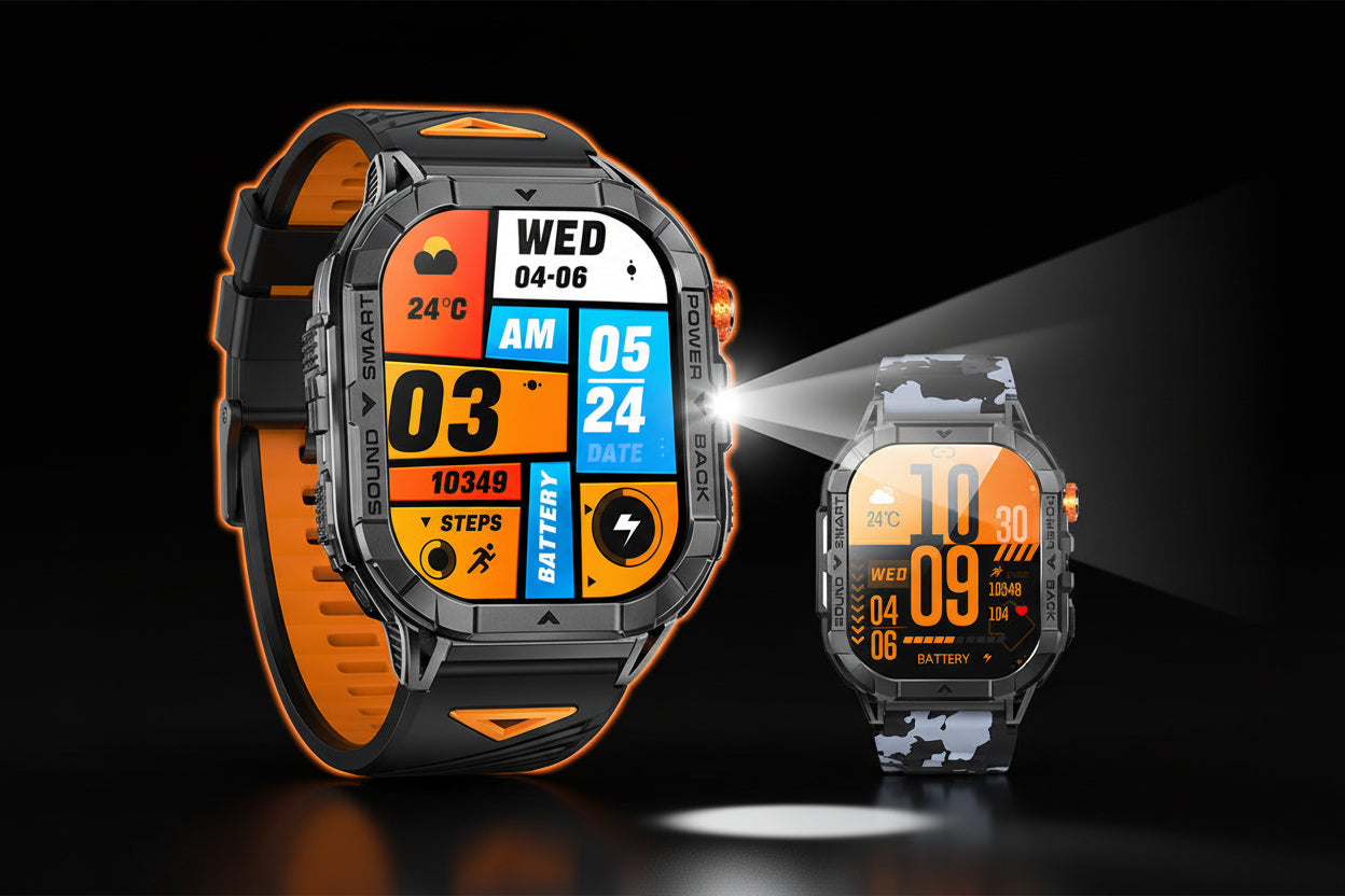 Montre K70A AMOLED — Santé, Appels Bluetooth 14 Jours