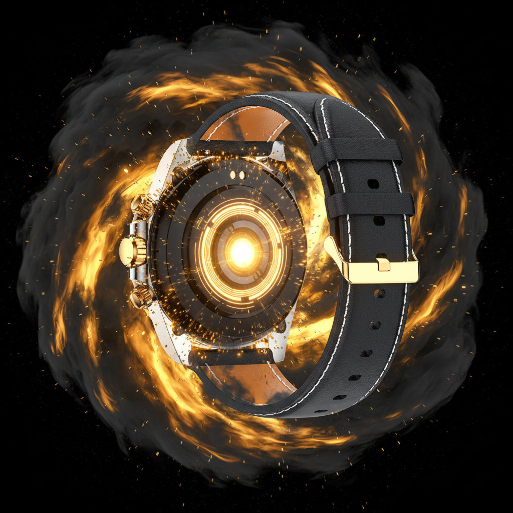Montre Chronographe Smart — Bluetooth, IP68, 30J Veille