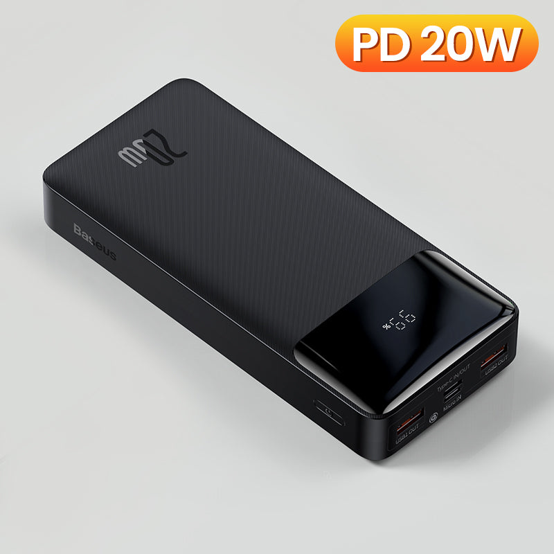 Powerbank met digitaal display 10000mAh 15W met meerdere poorten
