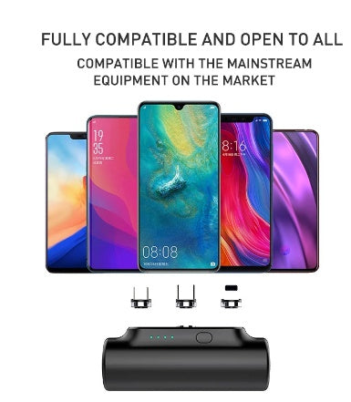 3000 mAh Magnetic Power Bank Suitable for Mobile Power Mini Portable 18650 Charging